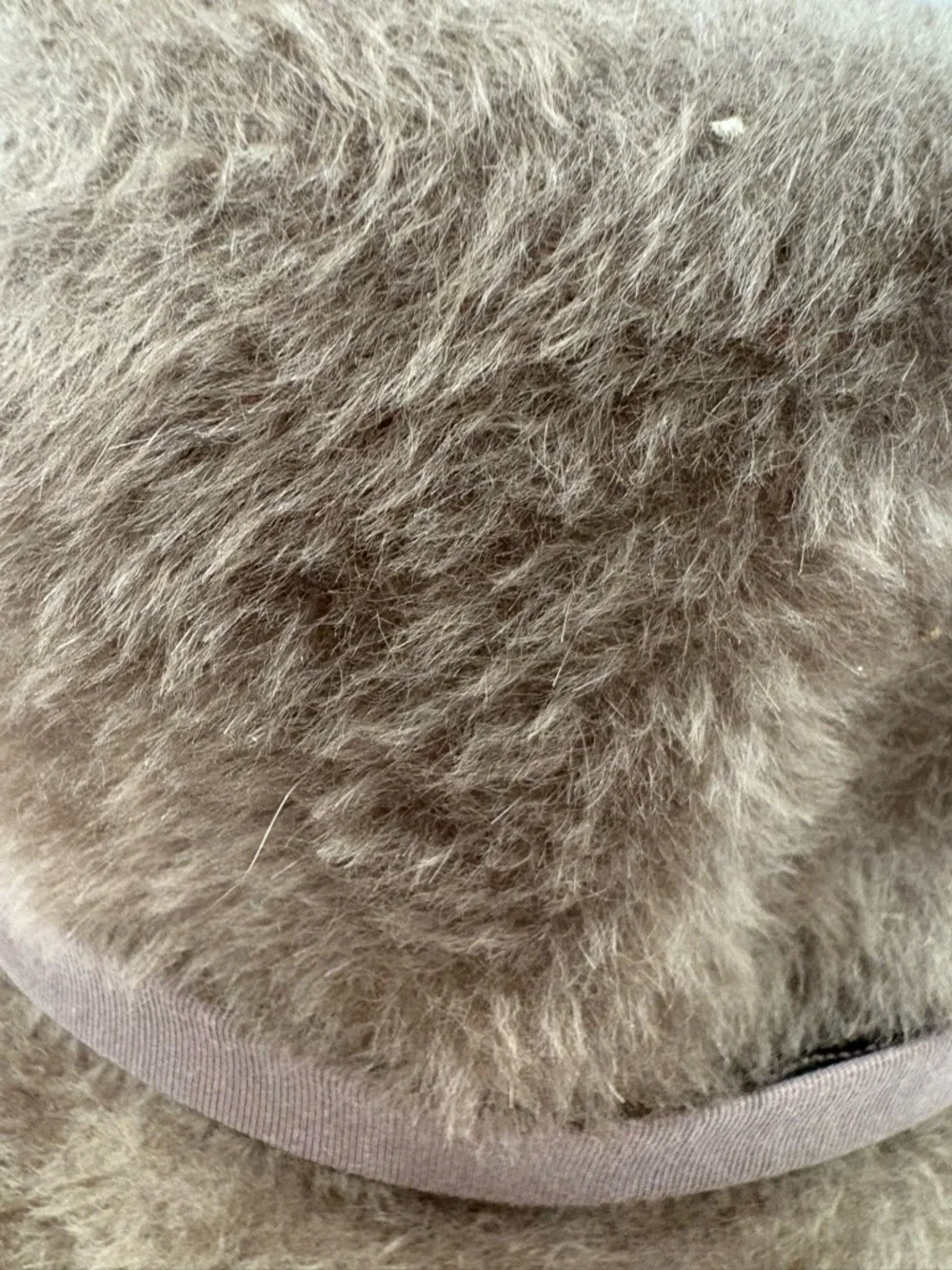 Rare Vintage imported fur Bucket Hat With Feather Inside Felt Size Medium - Picture 3 of 9